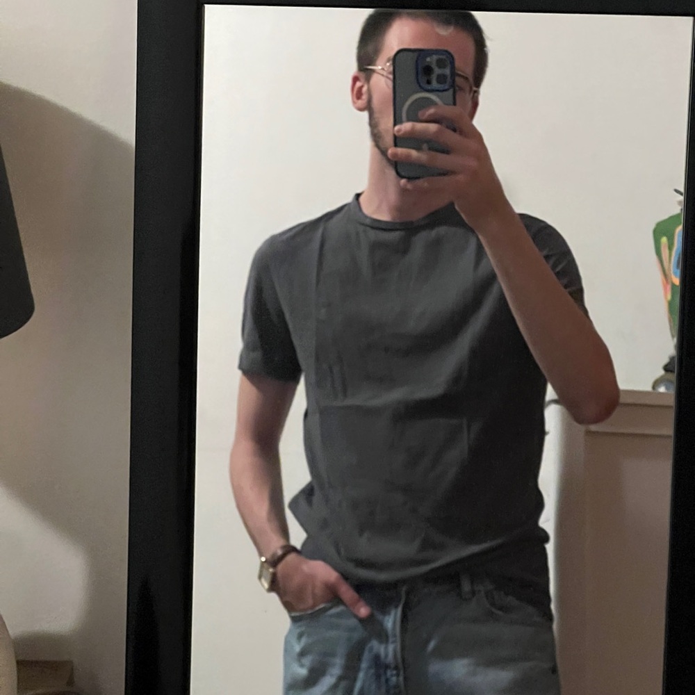 All saints Ramskull Grey Tee